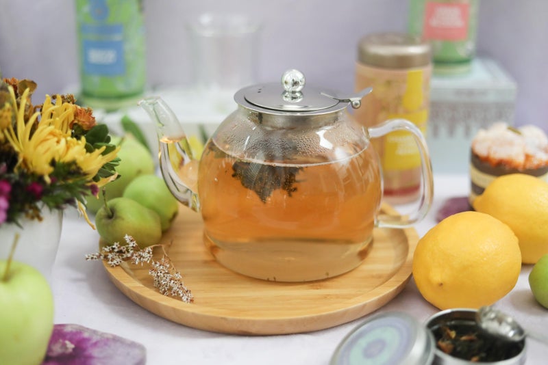 Teabloom Dublin Glass Teapot â€“ Fine Borosilicate Glass â€“ Stovetop and Microwave Safe â€“ Removable Stainless Infuser â€“ Ideal for Loose Leaf Tea â€“ Large Capacity â€“ 40 oz. / 1200 ml (4-5 Cups) - Image 3